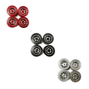 Alloy Metal wheel Rims 36.5mm*17.5mm Hex 7mm Fit FMS 1:18 Mogrich 1:24 FCX24 car - Picture 1 of 10