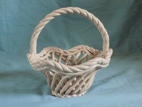 Ceramic Weave Basket Small Beige - CUTE Cover