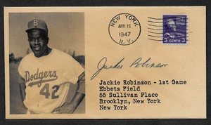 Jackie Robinson Rookie Collector's Envelope Original Period 1947 Stamp OP1119 - Picture 1 of 1