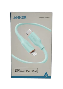 Anker PowerLine III Flow USB-C to Lightning MFi-Certified Cable 6ft Green #3061 - Picture 1 of 6