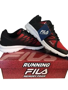 Fila Memory Fantom 6 Schuhe Herren 9,5 schwarz rot weiß Laufen Sportschuhe - Bild 1 von 9