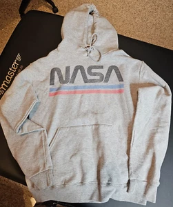 Jerzees NASA Youth Long Sleeve Gray Hoodie Size Small S 12/14 - Picture 1 of 4