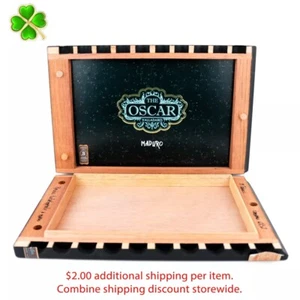 The Oscar Maduro 6 x 52 scatola vuota per sigari in legno 11,5" x 7,5" x 1,5" - Foto 1 di 12