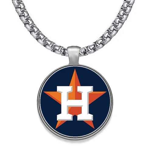 Large Houston Astros Mens 24" Chain Stainless Pendant Necklace Free Ship D30 Cover