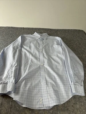 Joseph A Bank Traveler MenSize 15.5-35 Dress Shirt Long Sleeve Button Down Blue - Image 1 of 4