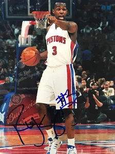 Rodney Stuckey Signed Basketball 8x10 Photo Detroit Pistons - Picture 1 of 1