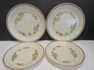  Corelle CorningWare ABUNDANCE 2 Dinner & 2 Luncheon Plates Fruit & Berries  - Picture 1 of 9