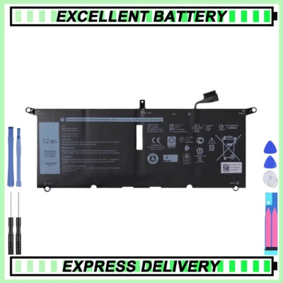 Batería DXGH8 para XPS 13 9370 9380 7390 9305 Latitude 3301 7.6V 52Wh Foto 1 de 4