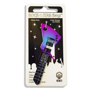 Purple Rain EXP Guitar Shaped Key Blank - Musical Collectable - Rockin  Keys - Picture 1 of 4