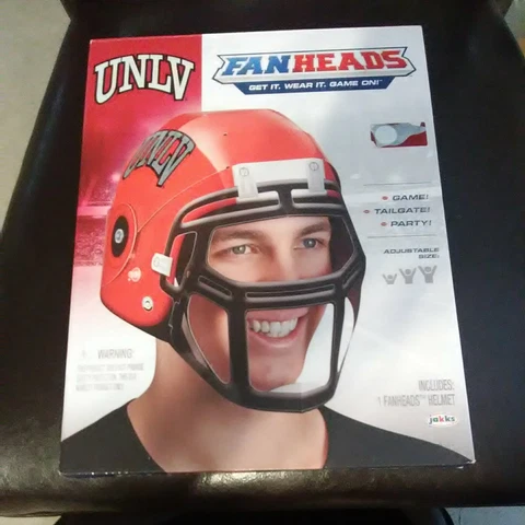 UNLV FAN HEAD CARDBOARD HELMET IN THE BOX GREAT FOR ANY COLLECTION! Cover
