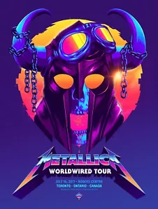 Poster Metallica 16/07/2017 Rogers Centre Toronto Ontario Canada numerato A/P - Foto 1 di 1