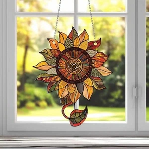 Girasol Atrapasol Acrílico Vidrieras Colgantes Ventanas Cardinal Atrapasol - Imagen 1 de 18