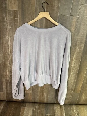 Sudadera de tela de rizo XL Universal Thread para mujer pulóver púrpura claro Foto 1 de 4