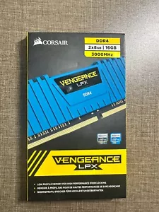 Corsair 16GB Vengeance LPX DDR4 3000 MHz UDIMM Memory Kit (2 x 8GB) (Blue) - Picture 1 of 2
