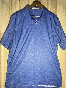 Peter Millar Featherweight UPF50 Golf Polo Shirt Painkillers Jersey Mens XL Blue - Picture 1 of 7