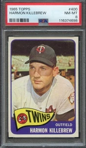 1965 Topps #400 Harmon Killebrew PSA 8 HOF Minnesota Twins 4698 - Picture 1 of 2