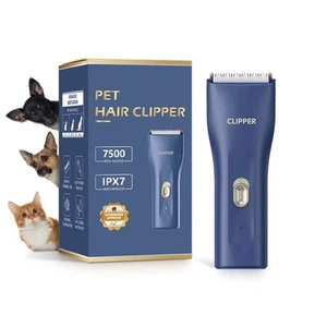 Dog Grooming Kit Clipper for Thick Coat Low Noise Cordless Cat Hair Trimmer R... - Picture 1 of 7