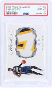 Paul George Pacers 2016-17 Panini impecable 3 colores reliquia #P-PGE 9/12 PSA 10 tarjetas - Imagen 1 de 3