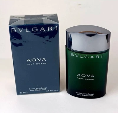 BVLGARI AQUA POUR HOMME AFTERSHAVE LOTION 100ml NEW/ORIGINAL PACKAGING - Image 1 of 3