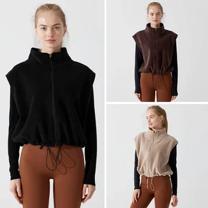 Women's Autumn And Winter Thick Fitness Jacket Warm Fleece Vest Running Vest - Picture 1 of 27