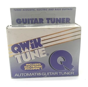 Vintage 1995 Qwik Tune Automatic Guitar & Bass Tuner w/ Original Box Never Used - Picture 1 of 3