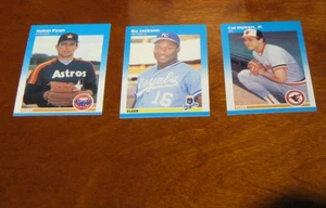 Juego completo de béisbol Fleer 1987 Bo Jackson-Nolan Ryan-Cal Ripkin Jr casi nuevo-como nuevo - Imagen 1 de 3