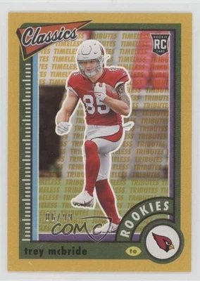 2022 Panini Classics Rookies Timeless Tributes Gold /99 Trey McBride Rookie RC - Image 1 of 2