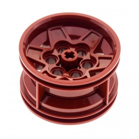 1x Lego Technic Rim 43.2x26 Dark Red 6 Pin Holes Star Wars Wheel 51488 56908