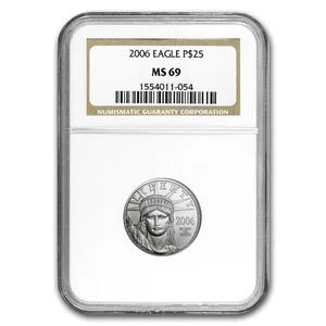 2006 1/4 oz American Platinum Eagle MS-69 NGC - Picture 1 of 3