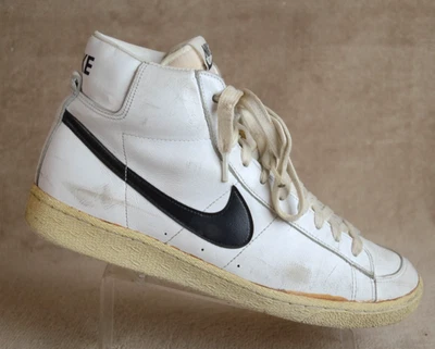 Nike Blazer Men's 9.5 M Vintage 1982 Leather Basketball Shoes White Japan - Image 1 of 4