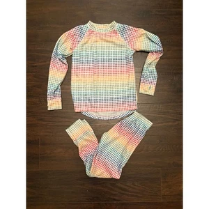L.L.Bean Kids Multi Color Polka Dots Pajamas Size L 6x/7 - Picture 1 of 4