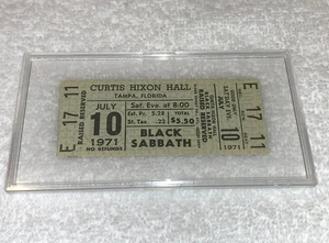 BLACK SABBATH 1971 UNBENUTZTES KONZERTTICKET HIXON HALL TAMPA FLORIDA OZZY OSBOURNE - Bild 1 von 7