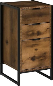 Chest of 3 Drawers Bedroom Table Cabinet Sideboard Freestanding Storage Unit - Picture 1 of 10
