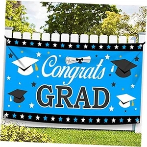 , XtraLarge Congrats Grad Banner - 72x44 Inch | Graduation Banner Class of - Picture 1 of 7