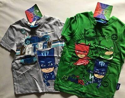 Baby / Boys Green T Shirt With P.J. Masks detail age 1.5-2 or 2-3 years - Image 1 of 3