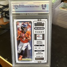 2022 Panini Contenders Russell Wilson #30 Denver Broncos Football Card