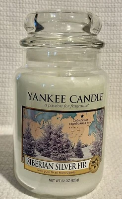 Yankee Candle Siberian Silver Fir WORLD Jar/Candle 22 oz World Scents HTF - Image 1 of 4