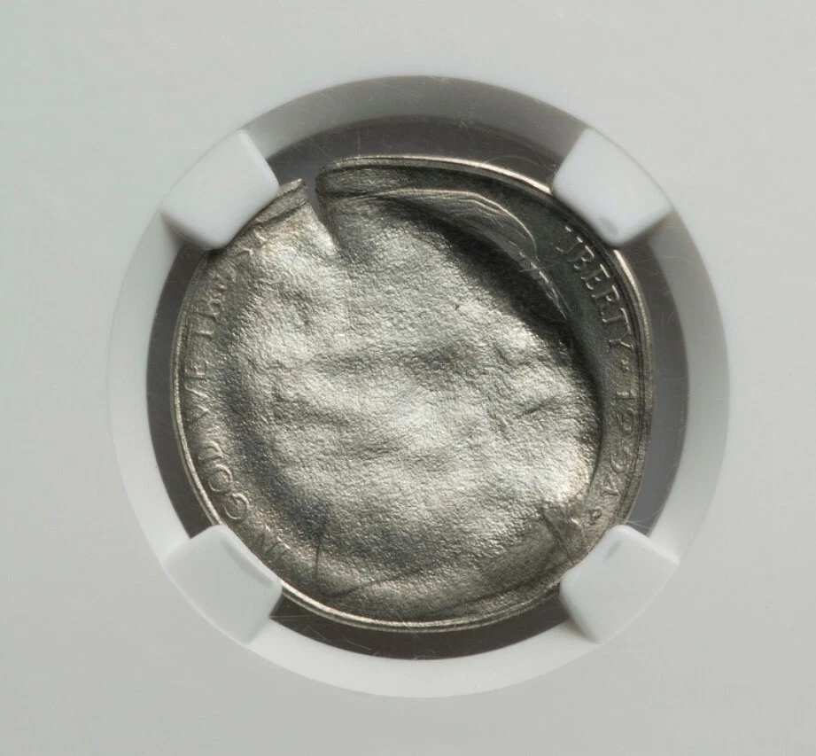 NQC Mint Error 1994 5C Jefferson Dbl Struck, 2nd Strike W/OBV Indent MS 66 6FS - Image 1 of 4