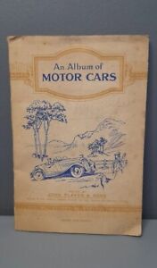 An Album of Motor Cars Set of Cigarette Cards from 1930s John Player Vintage 