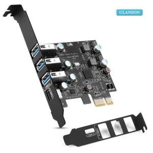 Scheda di espansione da PCIE a USB3.0 3 porte USB3.0 + porta Type C senza alimentatore - Foto 1 di 6