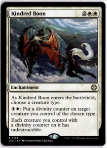 MTG - Kindred Boon #129 - Commander: The Lost Caverns of Ixalan - Near Mint - Picture 1 of 2