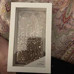 New MVMT iPhone 8 Plus 7 Plus 6 Plus Glitter Glitz Protective Phone Case - Picture 1 of 2