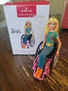 Hallmark Ornament Barbie Fashionista Wheelchair NEW Mint 2023 - Picture 1 of 8