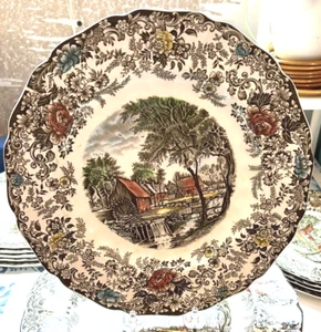 "Plato de cena Johnson Brothers MillStream de 10"" hecho en Inglaterra" - Imagen 1 de 7