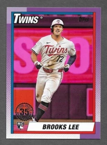 2025 Topps Baseball Series 1 #T90-24 Brooks Lee RC PINK '90 35th Anniversary - Bild 1 von 2