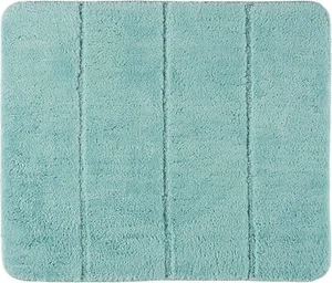 Badteppich Steps Türkis Badematte Duschmatte 55 x 65cm 100% Polyester Wenko - Bild 1 von 2