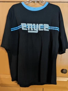 T-shirt vintage anni 90 ENYCE New York maglietta blu logo scritto NYC Baggy Hip Hop - Foto 1 di 6