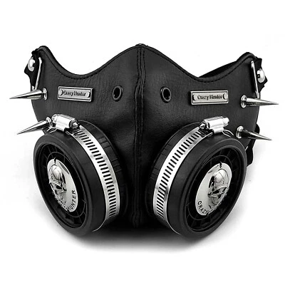 Máscara Steampunk Cosplay Calavera Máscara Hombres/Mujeres Cuero Gótico Disfraz Máscara Foto 1 de 4