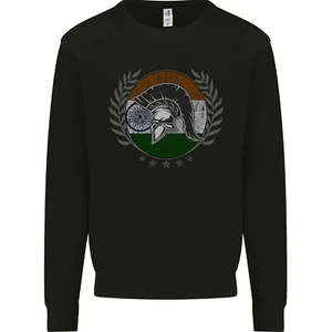 India Bodybuilding Flag Gym Training Indian Kids Sweatshirt Jumper - Picture 1 of 35