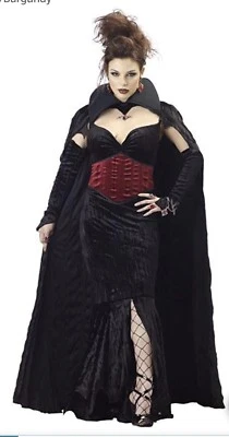 Mansión Condesa del Cao~CA Disfraces Vampiro~Halloween Adulto Pequeño Nuevo Foto 1 de 4